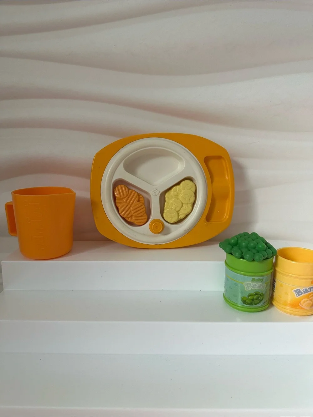 Fisher-Price Vintage 1986 1997 Fun With Food Baby's Meal Time Lot Plate pitcher